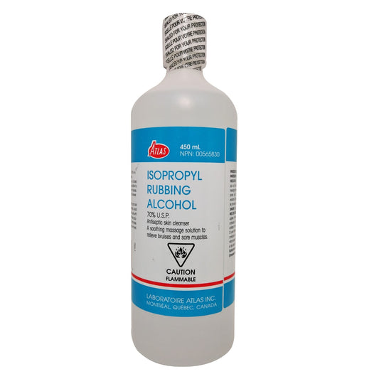 Isopropyl Rubbing Alcohol 70% Antiseptic Skin Cleanser 450ml