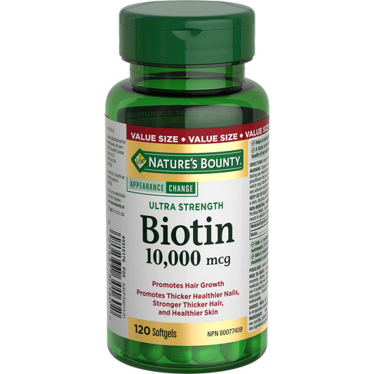 Biotin 10,000 mcg Softgels 120 Count