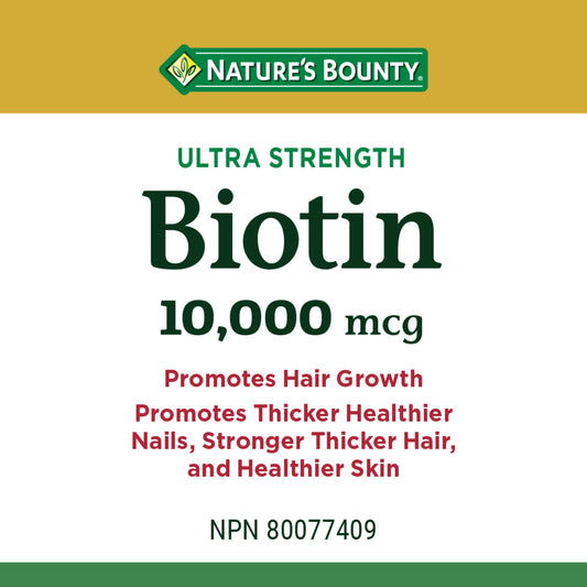 Biotin 10,000 mcg Softgels 120 Count