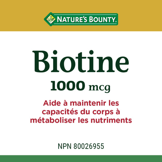 Biotin 1000mcg Tablets - 200 Count