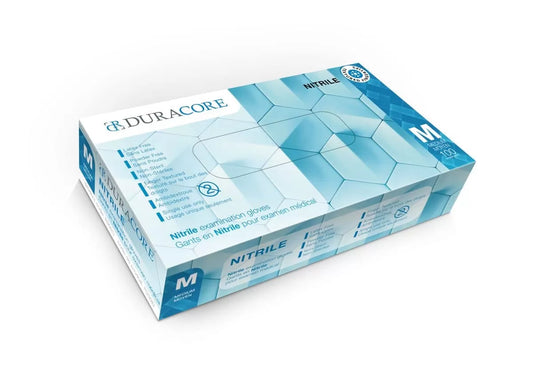 Duracore Blue Nitrile Examination Glove - M