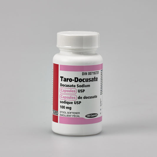 Docusate Sodium 100mg Stool Softener, 100 Capsules