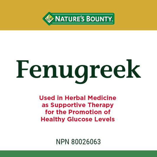 Fenugreek 610mg Capsules, 100 Count