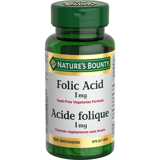 Folic Acid 1mg Tablets, 150 Count