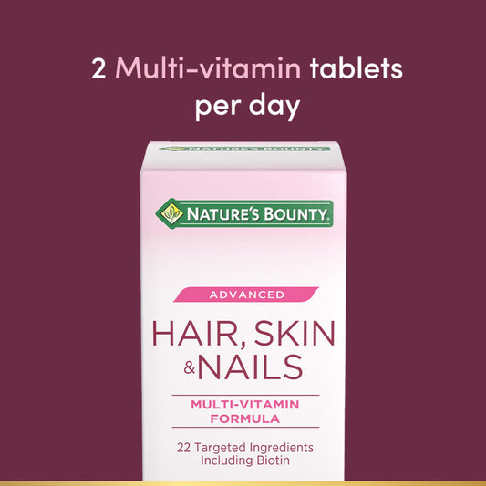 Hair, Skin & Nails Advanced Tablets 90 Count