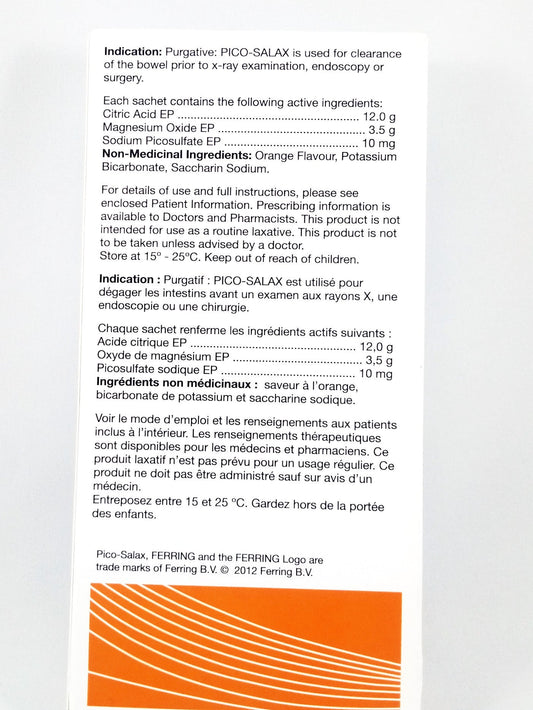 Pico-Salax Orange Bowel Prep Sachets 2-Pack