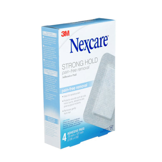 Strong Hold Pain-Free Adhesive Pads for Sensitive Skin, 4 Pack