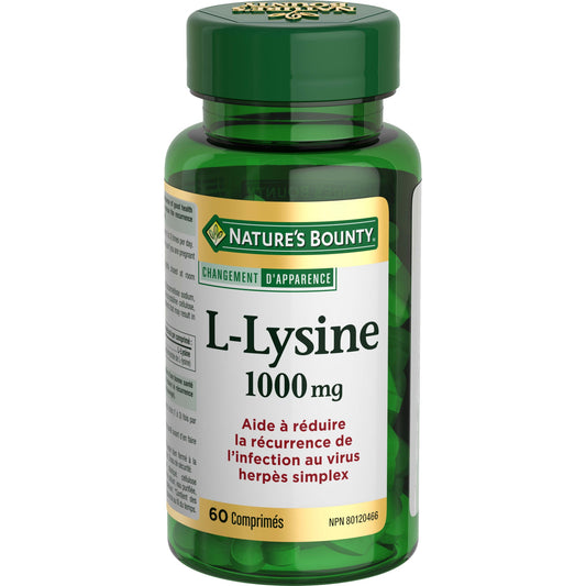 L-Lysine 1000mg Tablets – 60 Count