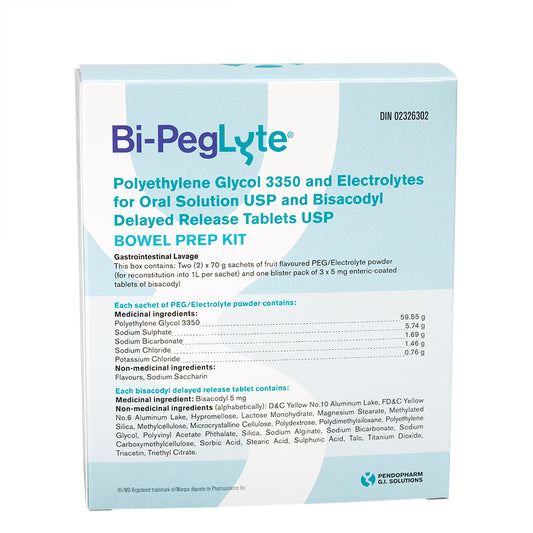 Bi-PegLyte Bowel Prep Kit for Colonoscopy, 1 Kit