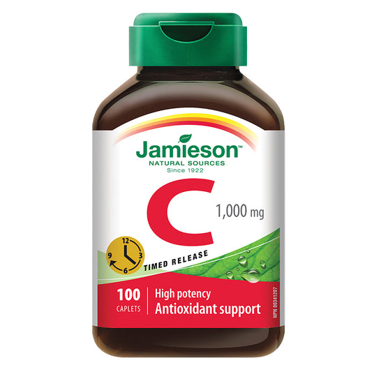Vitamin C 1000mg Time Release Caplets, 100 Count