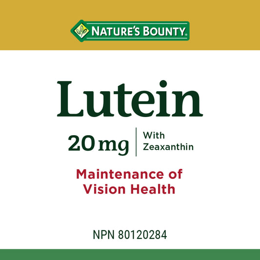Lutein 20mg Eye Health Softgels, 60 Count