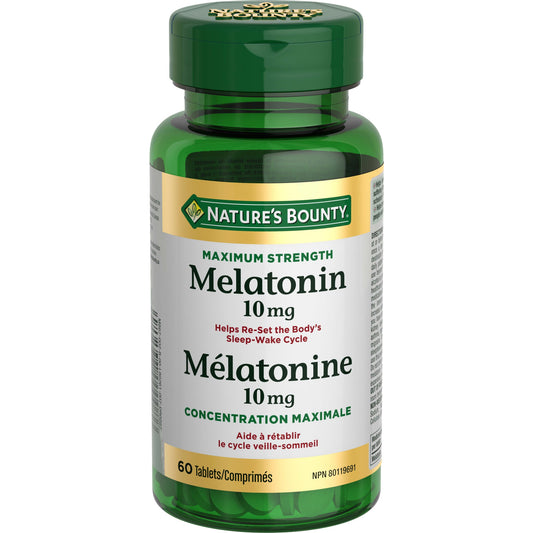 Melatonin 10mg Sleep Aid Tablets, 60 Count