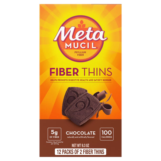 Chocolate Fiber Thins Snack 12 Pack
