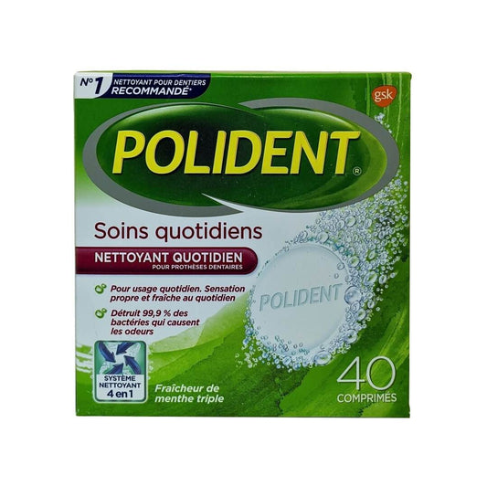 Polident Daily Denture Cleanser Tablets 40 Pack