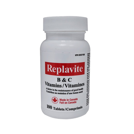 Replavite B & C Multivitamin Tablets 100 Count