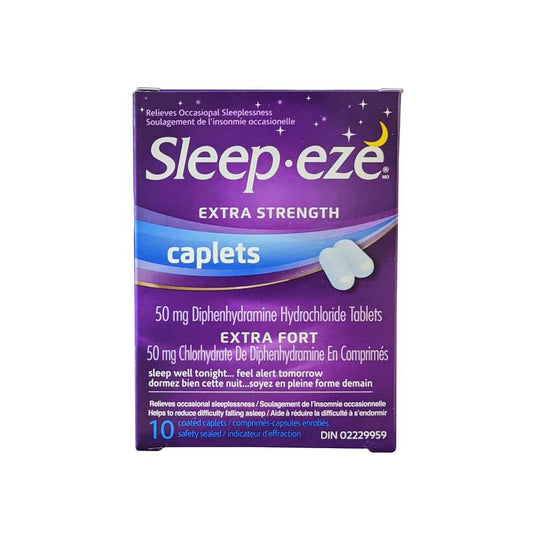 Extra Strength Nighttime Sleep Aid Caplets 50mg, 10 Count