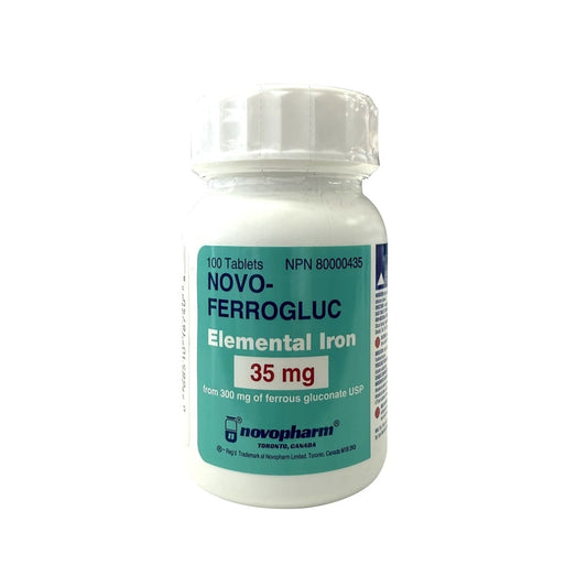 Ferrous Gluconate 300mg Tablets, 100 Count
