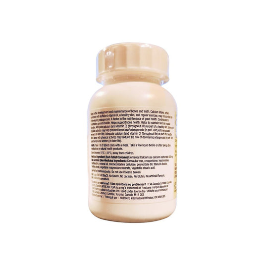 Oyster Shell Calcium 500mg Tablets, 100 Count