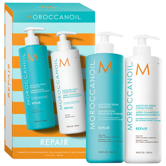 Moisture Repair Shampoo & Conditioner Half-Liter Set