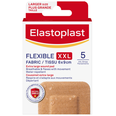 Flexible Fabric XXL Bandages - 5 Pack
