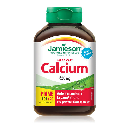 Mega Cal Calcium 650mg, 120 Caplets