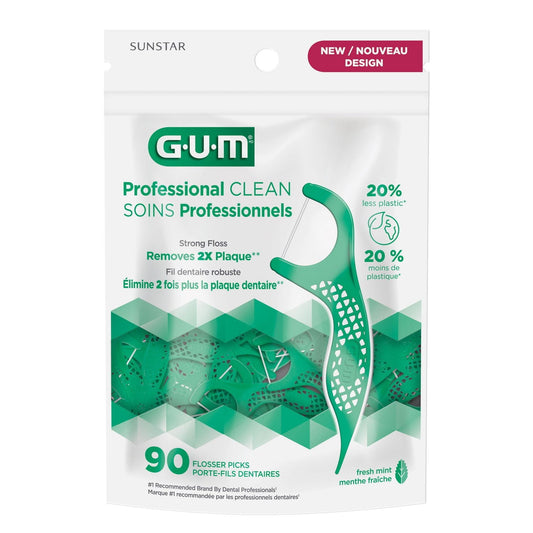 Professional Clean Mint Flossers 90-Pack