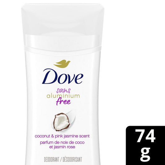 Aluminum-Free Deodorant Stick Coconut & Pink Jasmine 74g