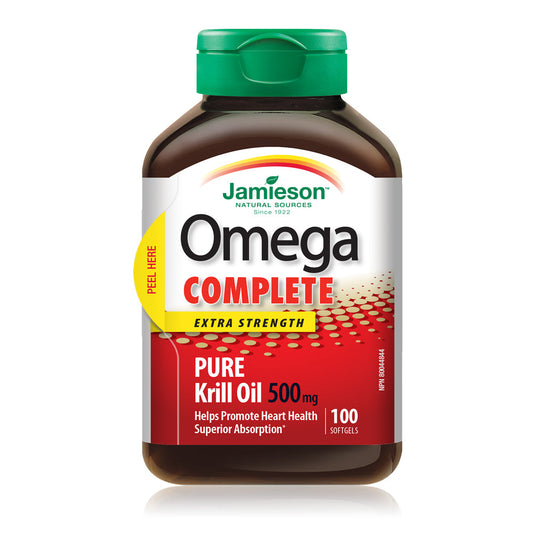 Omega Complete Super Krill Oil 500mg Softgels (100 Count)