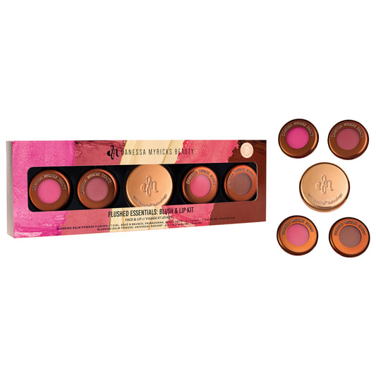 Mini Yummy Skin Flushed Essentials: Face & Lip Makeup Gift Set
