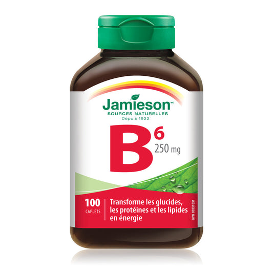 Vitamin B6 250mg Caplets, 100 Count