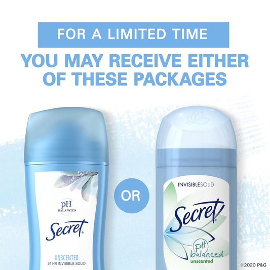 Invisible Unscented Antiperspirant Deodorant 73g