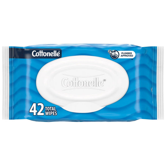 Flushable Cleansing Wipes, 42 Count