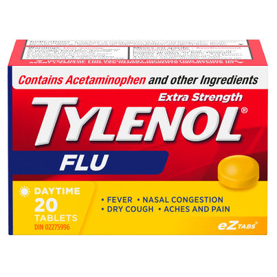 Extra Strength Flu Daytime Tablets, 20 Count