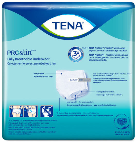 TENA PROSKIN PROTECTIVE UNDERWEAR EXTRA ABSORB XL 12 PK