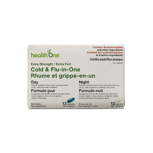 Extra Strength Cold & Flu Day/Night Combo Pack 24 Caplets