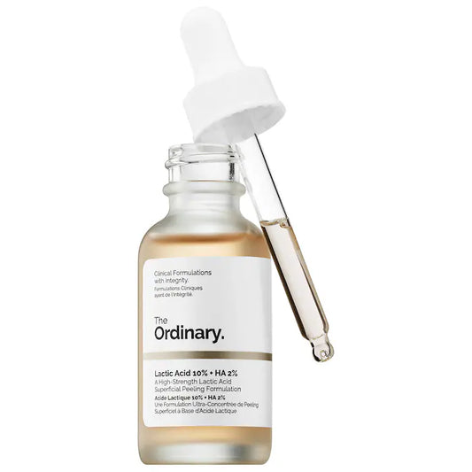 Lactic Acid 10% + HA 2% High-Strength Exfoliating Serum for Uneven Texture