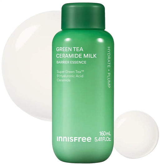 Green Tea Ceramide Refillable Korean Milk Toner for Hydration & Barrier Repair