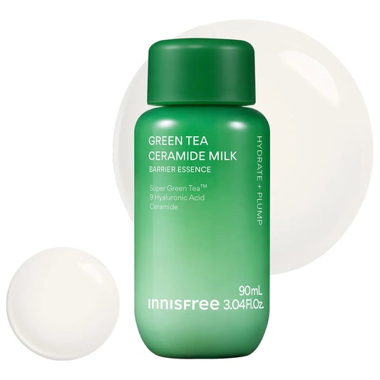 Green Tea Ceramide Refillable Korean Milk Toner for Hydration & Barrier Repair