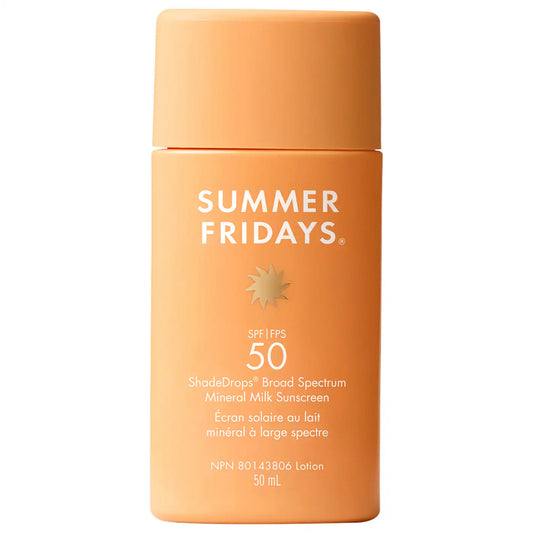 ShadeDrops Broad Spectrum SPF 50 Daily Mineral Milk Sunscreen