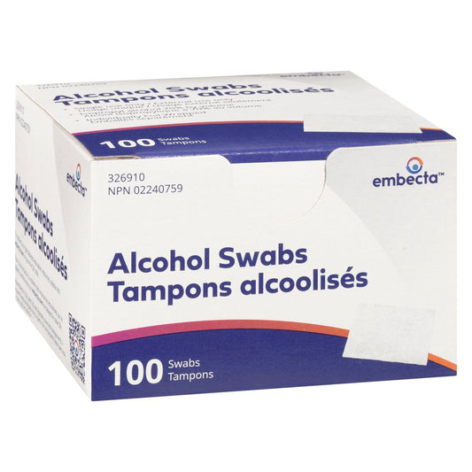 Alcohol Prep Swabs, 100 Pack