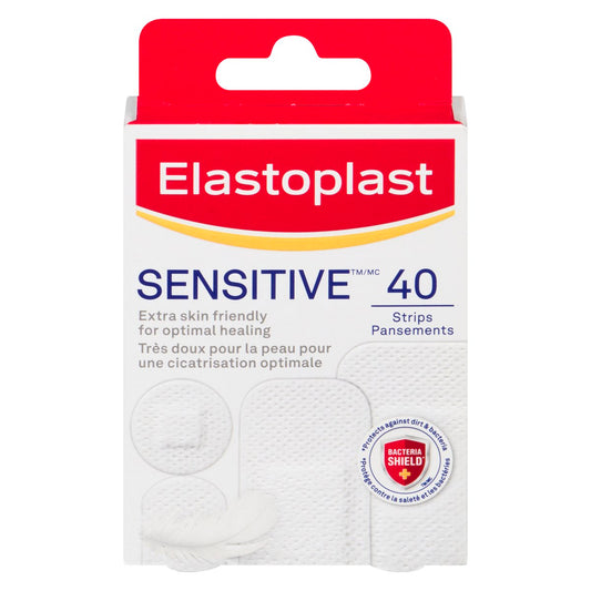 Sensitive Skin Assorted Bandage Strips 40-Pack