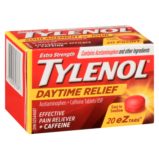 Tylenol Extra Strength Daytime Relief Tablets 20 Count