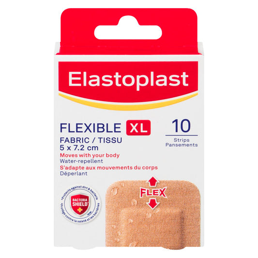 XL Fabric Bandages for Elbow & Knee, 10 Pack