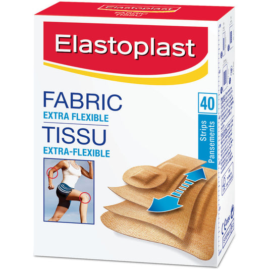 Flexible Fabric Bandages Assorted 40-Pack